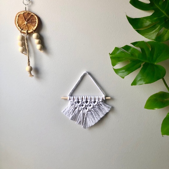 Other - Boho Mini Macrame Wall Hanging